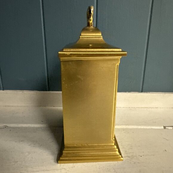 Made In Japan - TEMPUS FUGIT Rhythm Mantel CLOCK Gold Face Works! - Picture 7 of 10